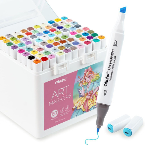Ohuhu markers colours - ohuhu, 80