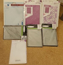 Mixed Embossing Folders x 7 - Crafter's Companion & Darice - some 3D