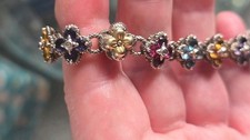 Barbara Bixby 18ct Gold & Solid Silver Bracelet Heavy Designer Bracelet.
