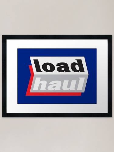 Load haul framed - art, print