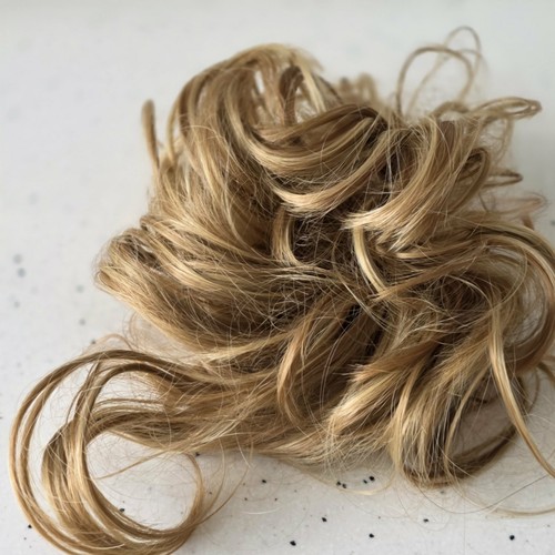 Fake hair scrunchie - fake,