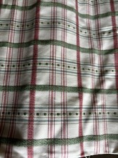 A Pair of Jane Churchill Roman Blinds Pink Cream & Green Check L 212cm W 73Cm