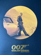 James Bond Ltd Edition Goldfinger 60th Anniversary Print - Sean Connery Poster