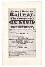 The First Railway Timetable -