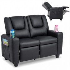 2-Seater Kids Recliner w/Cup