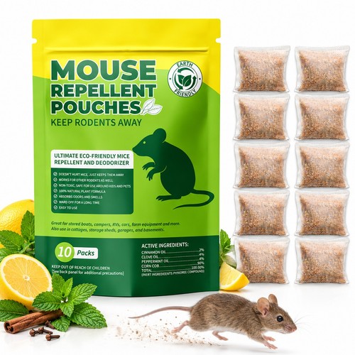 Mouse rat repellent pouches - mouse, 10