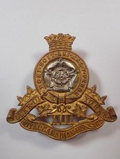 Canada: 17th Canadian Hussars Officer's g/s  original Cap Badge (Scully).