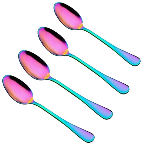 4pcs teaspoon rainbow coffee - 4pcs,