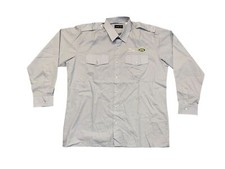 Jaguar Landrover Double Two Male Light Blue Long Sleeve Shirt