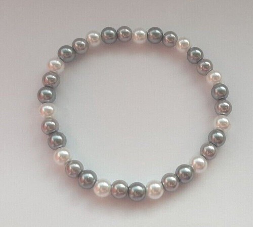 Pearl stretchy bracelet - 7.5",