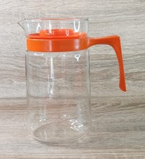 Vintage JAJ Pyrex Orange Lidded Juice Water Jug/Pitcher 1 Litre