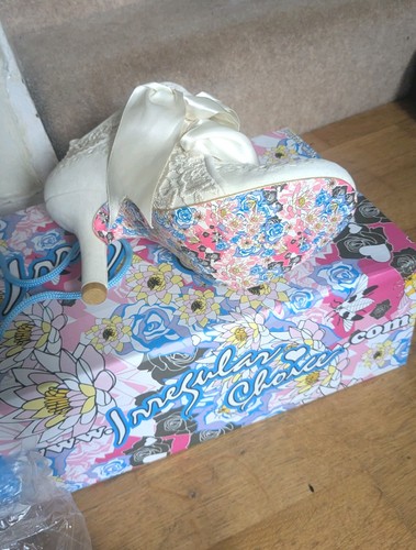 Irregular choice white lace - irregular,