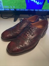 Men's Grenson Archie Gibson Brogue in Oxblood Leather UK Size 8.5 Sizing EF