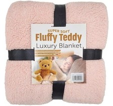 TEDDY BEAR FLEECE THROW LARGE