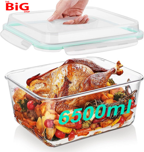 Extra large glass food - large,
