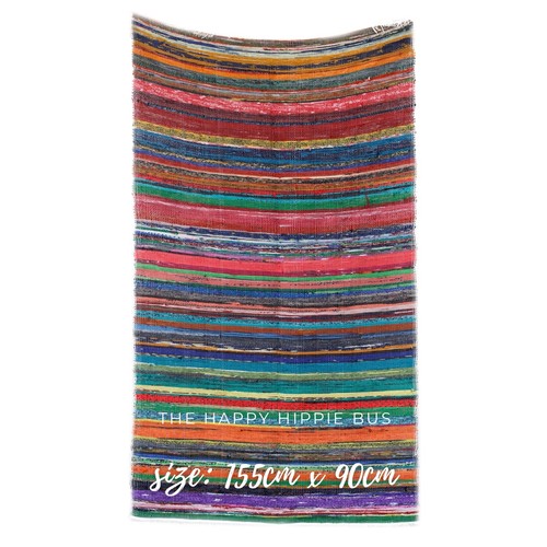 Handmade indian chindi rag - handmade,