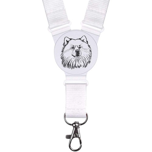 Keeshond dog neck strap - dog',