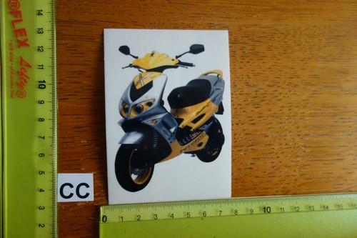 Old sticker motorcycle moped