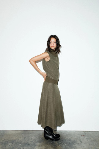 Zara marl green soft - zara, a-line