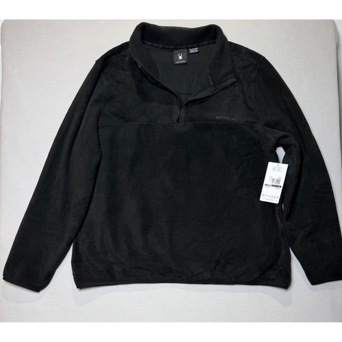 Spyder mens black fleece - black,