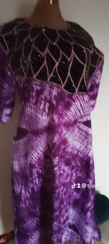 Ankara long adire dress - adire,