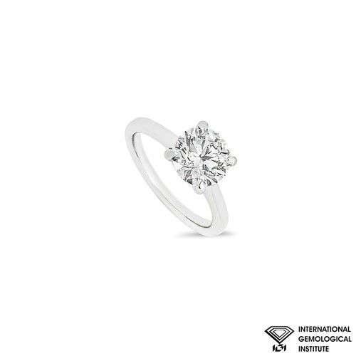 White gold round brilliant - gold,
