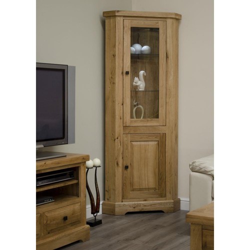 Solid oak corner display - corner,
