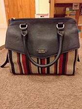 Fiorelli navy and multi woven handbag