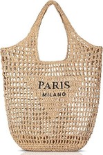 Large Straw Beach Bag Women