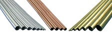 K&S Metals Tubes Aluminium Brass Copper Round Square Rectangle Various Diameters