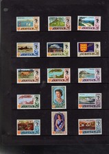 JERSEY 1969-1981 DETAILED COLLECTION 14 PAGES ALL UMM THIN/THICK PAPER/PERFS ETC