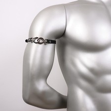 Men Punk PU Leather Armband