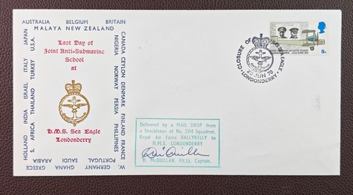 1970 hms sea eagle - sea, londonderry