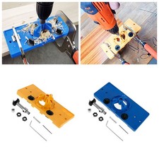 35MM Concealed Hinge Hole Jig For Kitchen Cabinet Door Drill Bit Guide Kit