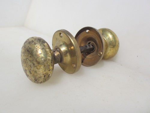 Vintage brass door knobs - vintage,