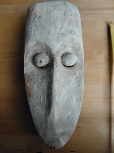 Wooden mask large cm by - wooden,