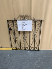 Wrought Iron Style Scroll Top Metal Garden Gate 770mm Wide x 920mm High