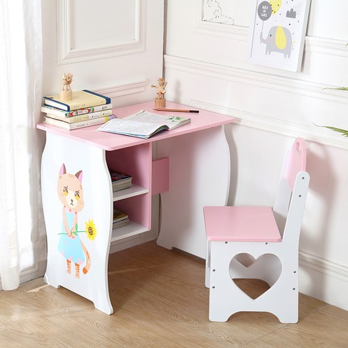 Wooden kids table - wooden, chair