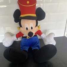 Mickey Mouse Nutcracker Toy Soldier Large 30" Plush Stuffed Toy Band RARE