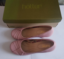 Hotter Comfort Concept Clarissa Pink Heels Shoes Size 5.5 UK EU 38.5 Leather