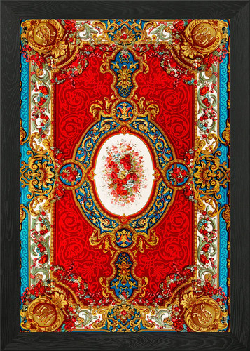 Axminster carpet framed wall - axminster,