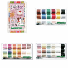 Madeira Cotona 30,50,80 Cotton Embroidery Thread Clear Box Set Pack Gift- Choose
