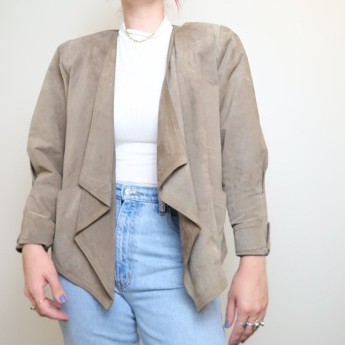 Vintage 80s taupe brown - , pig
