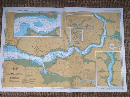 Vintage admiralty sea chart - vintage,