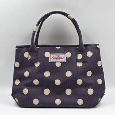 Cath Kidston Small Grab Shoulder Bag in  Grape Purple Polkadot Handbag Cotton 