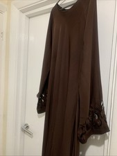 Plain Simple Brown Abaya/jelibab Size 60 / Large