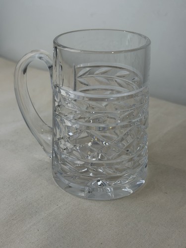 Vintage cut crystal glass - cut,