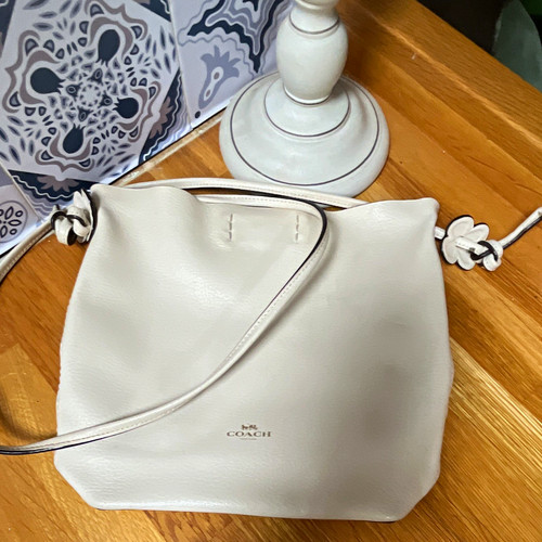Coach ivory pebbled leather - coach,