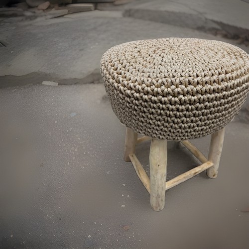Small fabric stools - (set, of