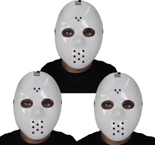 Pack white hockey mask - pack, of